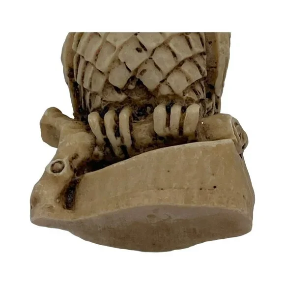 Carved Natural Stone Owl Figurine Handmade in Mexico (?) Collectable Miniature - Picture 11 of 12